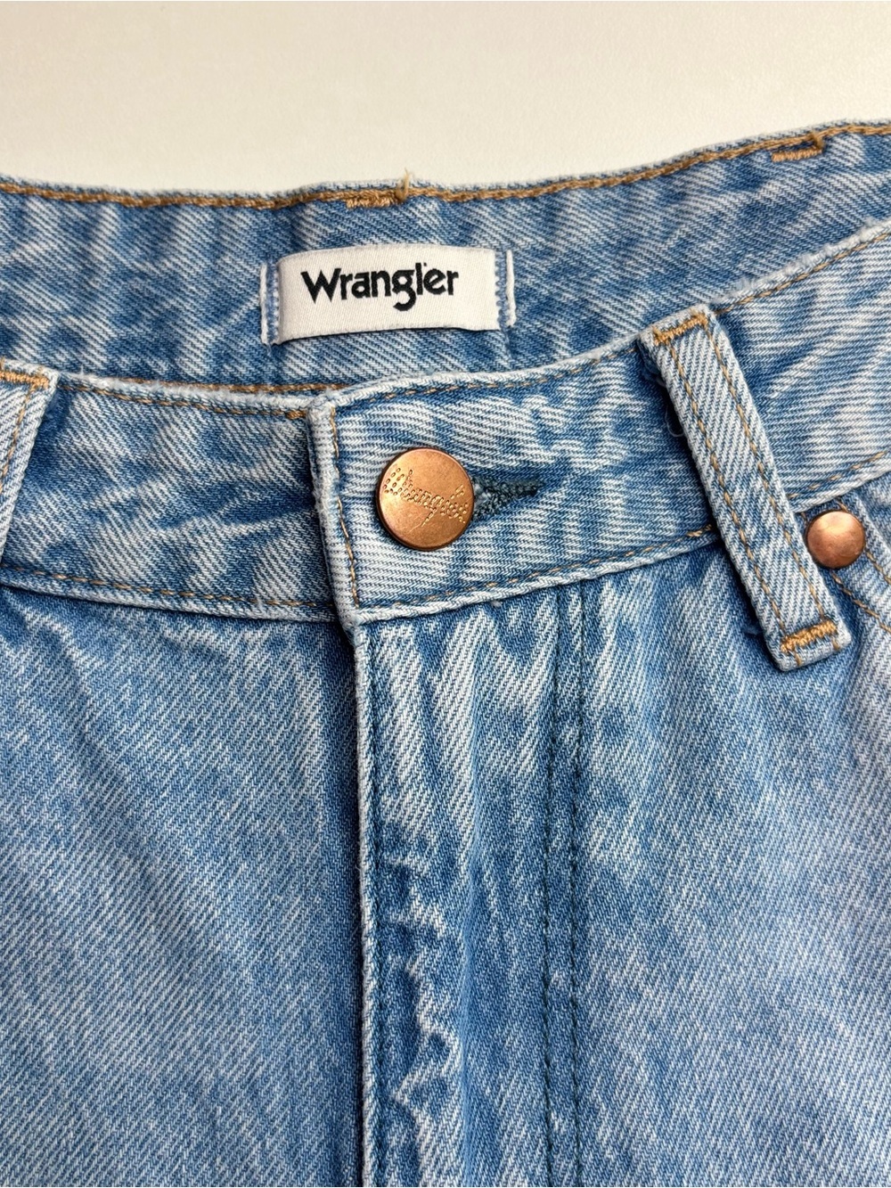 Wrangler Wild West High Rise Straight Jeans 603 Light Wash 27x28 - Picture 10 of 15